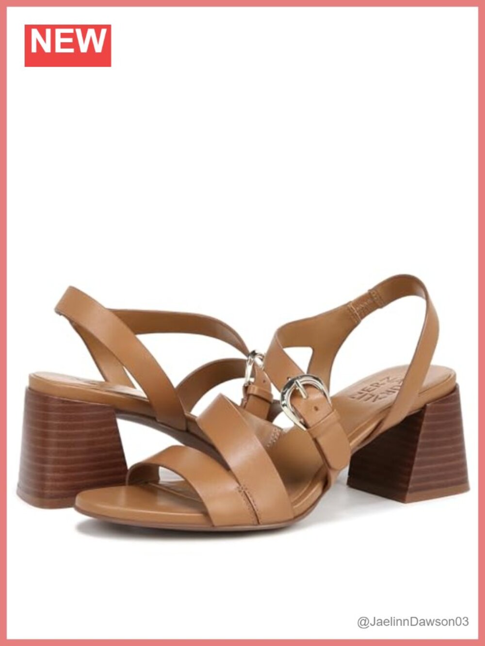 Naturalizer Veva Strappy Chunky Heel Sandals Women's Dressy Block Heel Open Toe